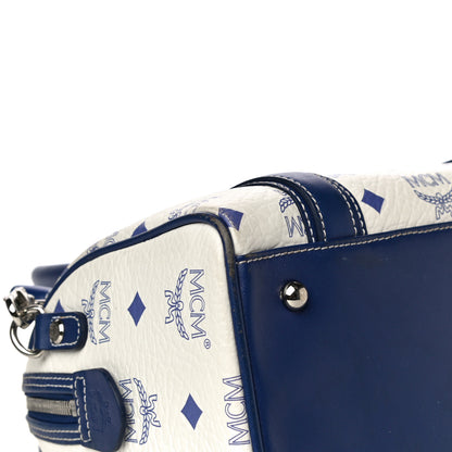 MCM Visetos Boston Satchel Satchel White 12 of 17