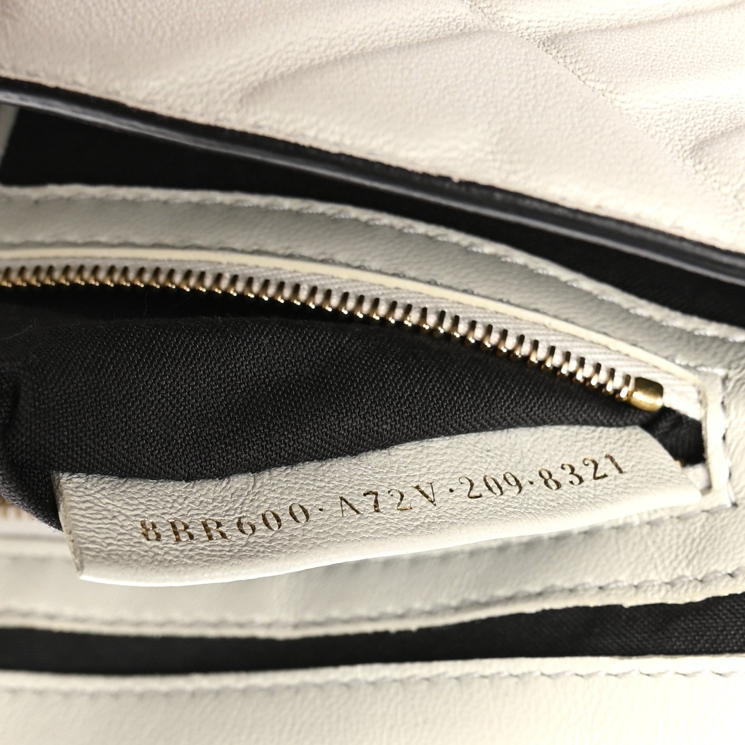 Fendi Nappa FF 1974 Embossed Baguette White 7 of 10