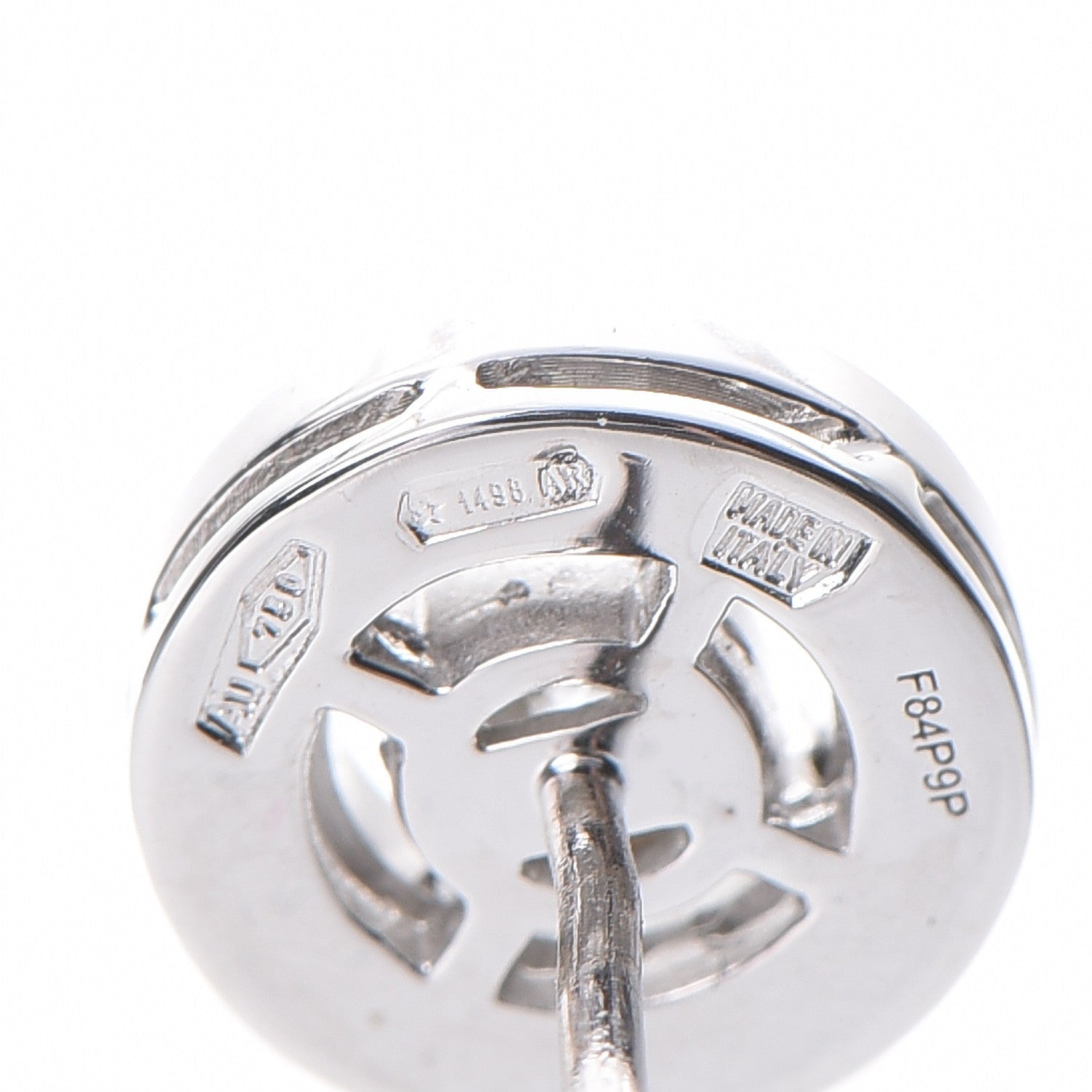 Bulgari BVLGARI 18K White Gold Diamond Stud Earrings 6 of 10