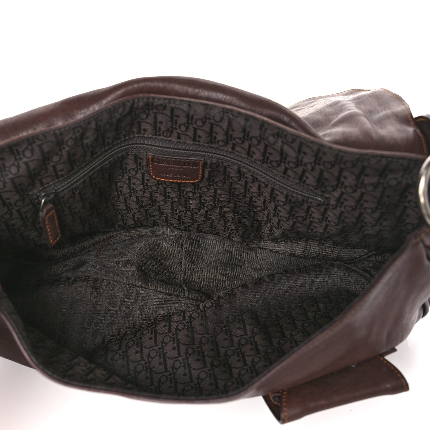 Calfskin Large Gaucho Double Saddle Bag Brown