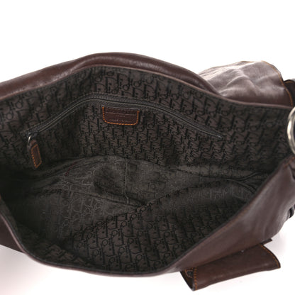 Christian Dior Calfskin Large Gaucho Double Saddle Bag Brown 5 of 15