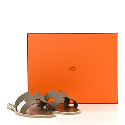 Hermes Epsom Oran Sandals 35.5 Etoupe 9 of 9