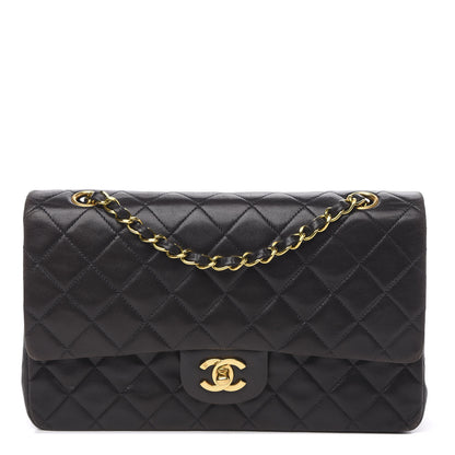 Chanel Lambskin Quilted Medium Double Flap Black 1 of 17
