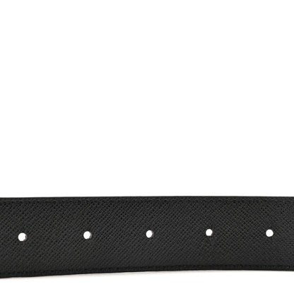 Louis Vuitton Calfskin Monogram 40mm LV Initiales Reversible Belt 85 34 Black 4 of 5