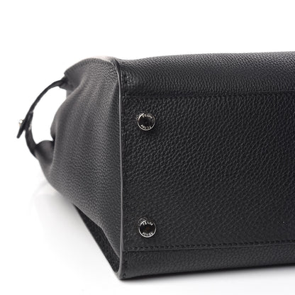 Fendi Cuoio Romano Selleria Large Mens Peekaboo Iconic Essential Satchel Black 5 of 9