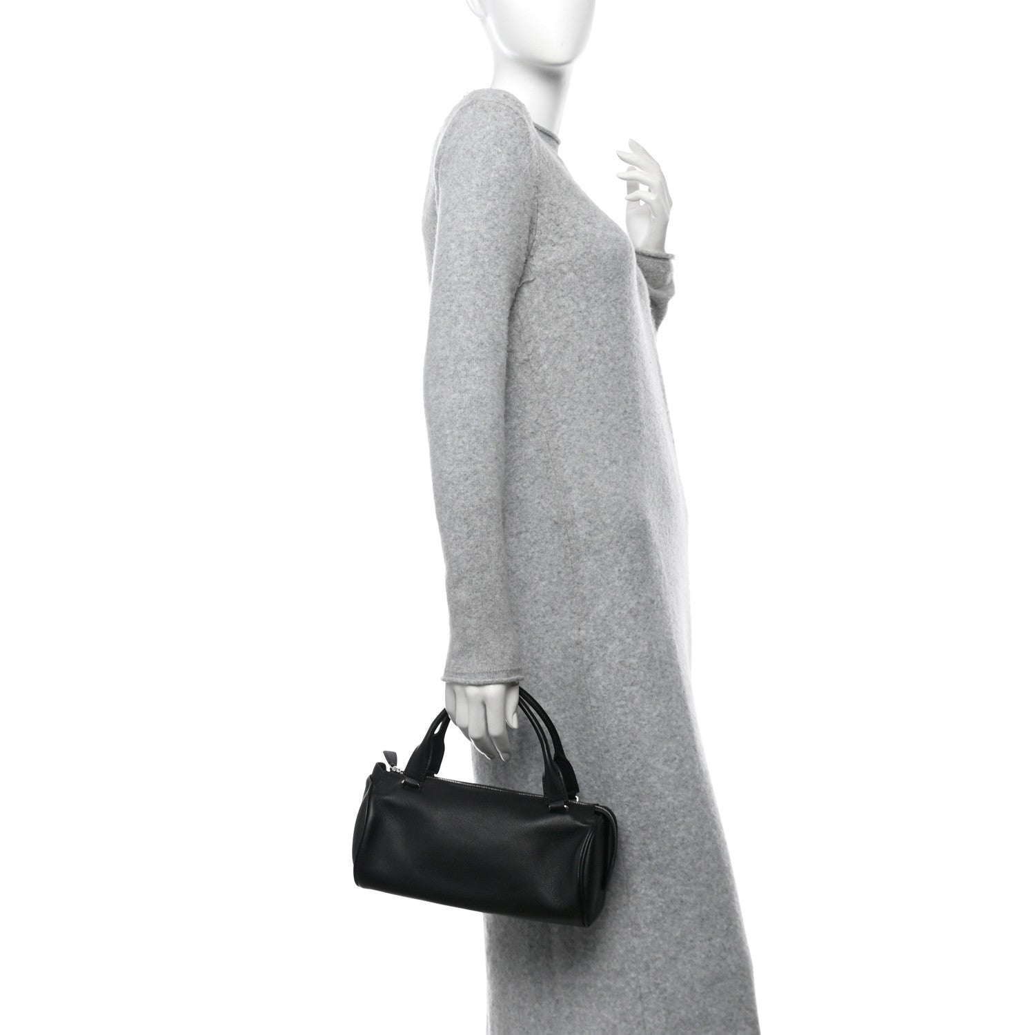 The Row Grained Saddle Calfskin Edith Bag Black 2 of 9