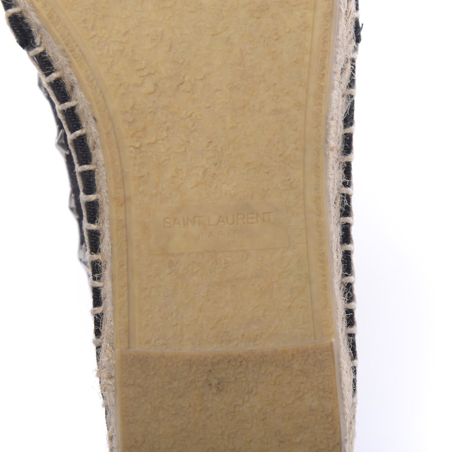 Canvas Star Studded Espadrilles 36 Black