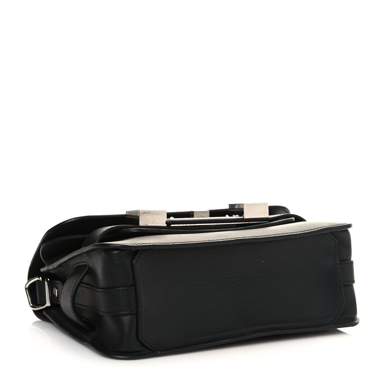 Smooth Calfskin Mini PS11 Classic Shoulder Bag Black