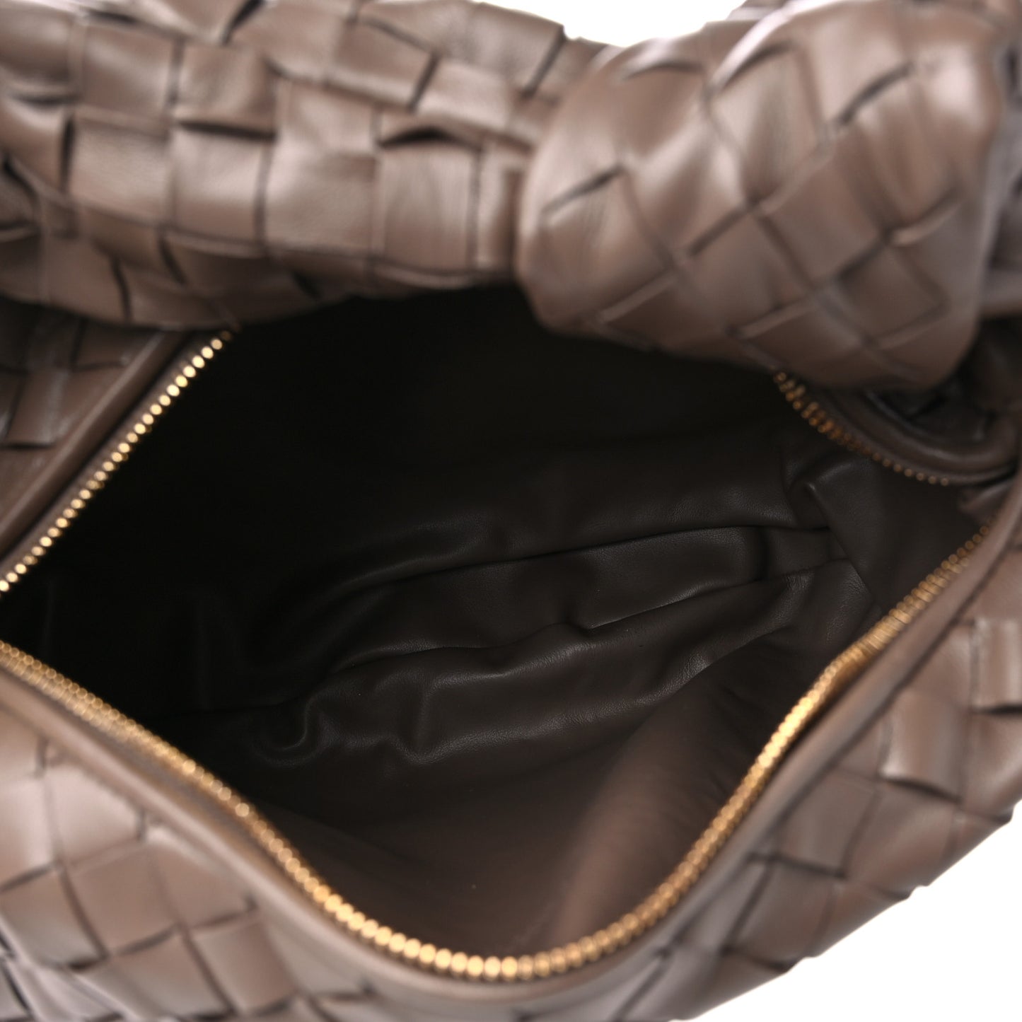 Nappa Intrecciato Teen Jodie Hobo Taupe Grey