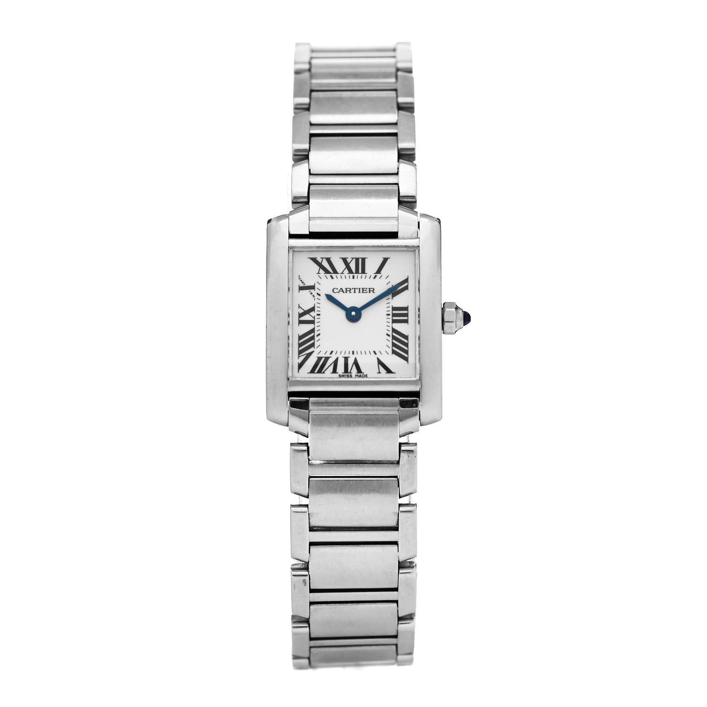 Stainless Steel 20mm Tank Francaise Quartz Watch