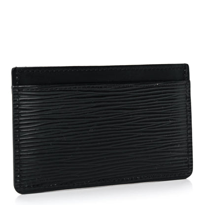 Louis Vuitton Epi Card Holder Black 3 of 10