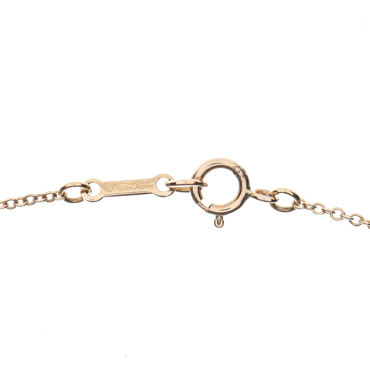 18K Yellow Gold Small Paloma Picasso Villa Paloma Palm Pendant Necklace
