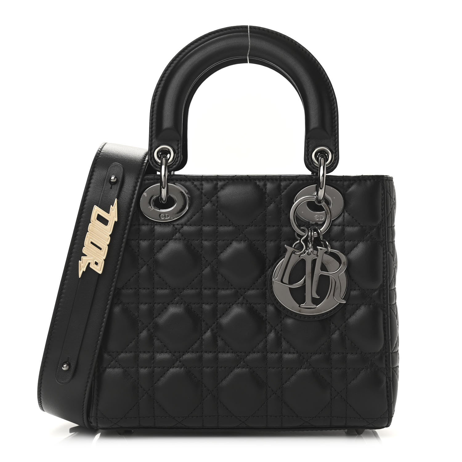 Christian Dior Lambskin Cannage Small My ABCDior Lady Dior Black 1 of 10