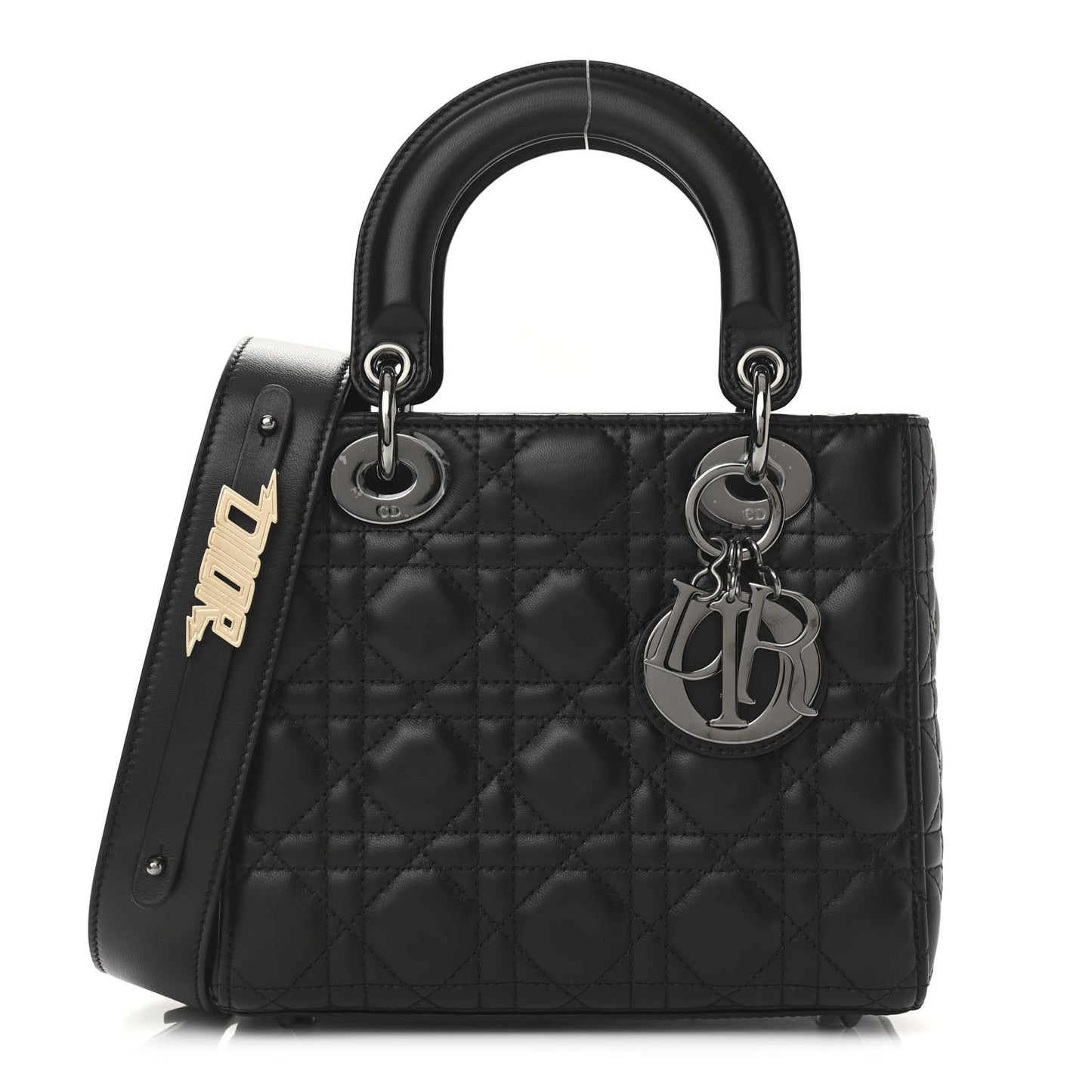 Lambskin Cannage Small My ABCDior Lady Dior Black