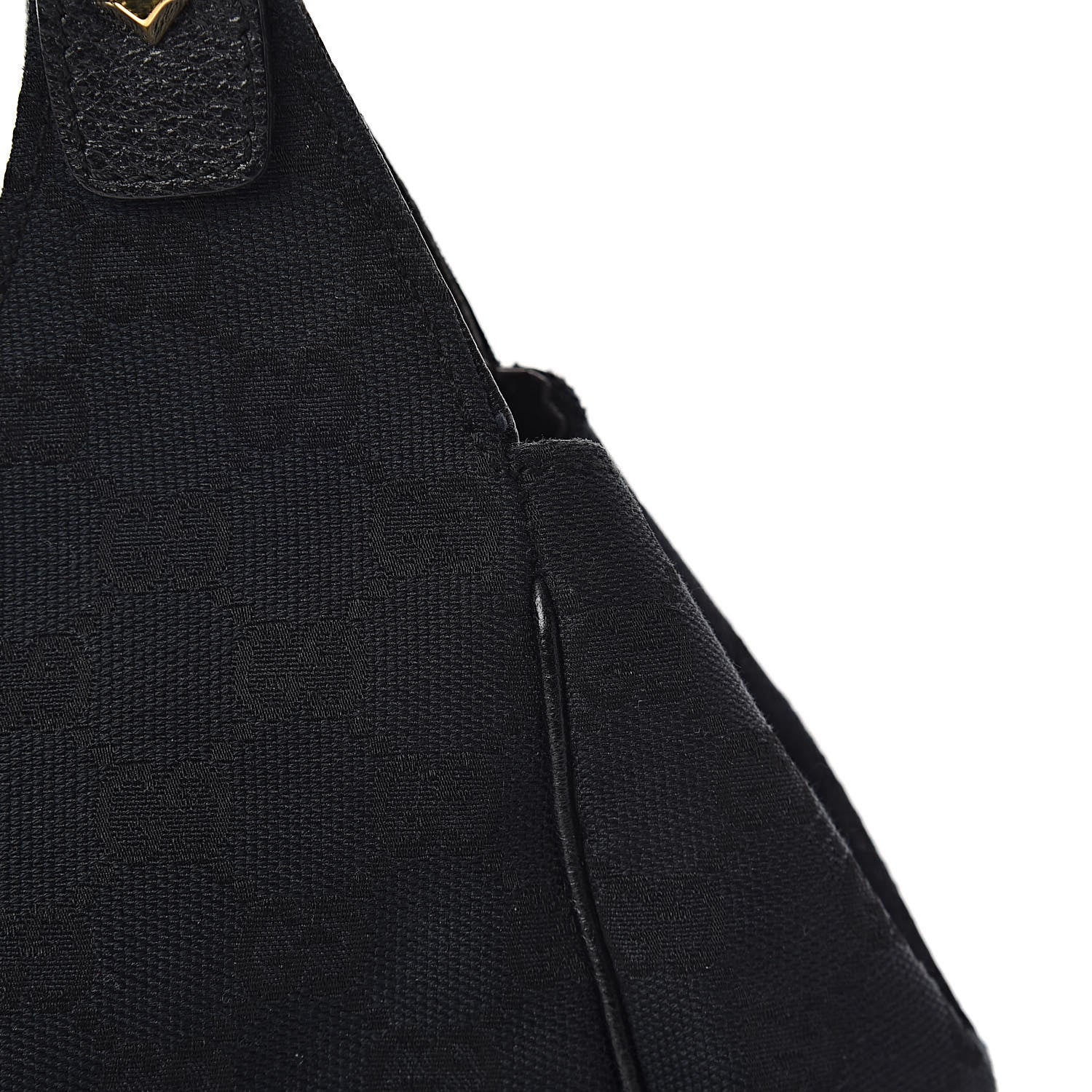 Gucci Monogram Calfskin Large Bardot Tote Black 11 of 24