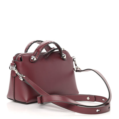 Fendi Vitello King Logo Embossed Mini By The Way Boston Bag Barolo 4 of 27