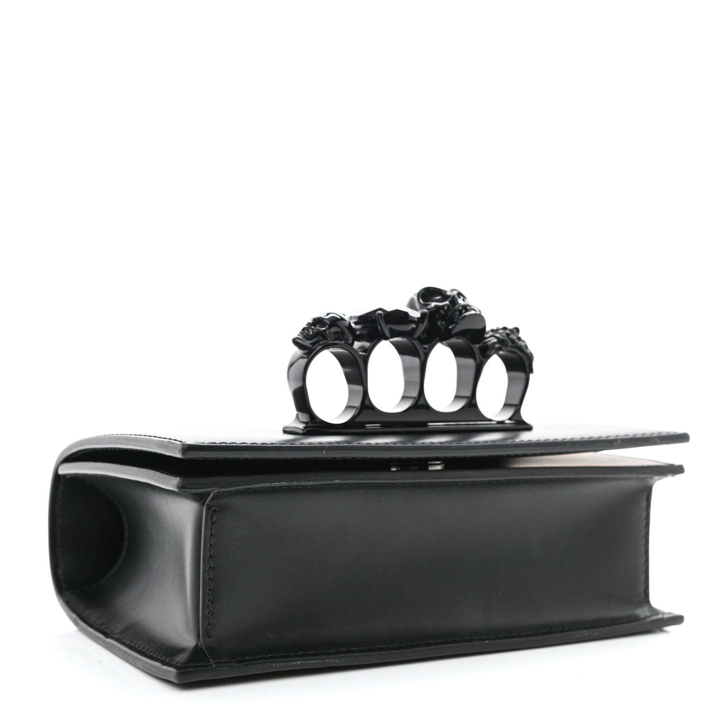 Calfskin Knuckle Crossbody Black