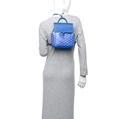 Goyard Goyardine Calfskin Mini Alpin Backpack Sky Blue 2 of 14