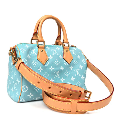 Louis Vuitton Calfskin Monogram Speedy P9 Bandouliere 25 Turquoise 5 of 10