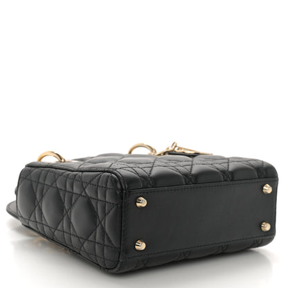 Christian Dior Lambskin Cannage Mini Lady Dior Black 4 of 11