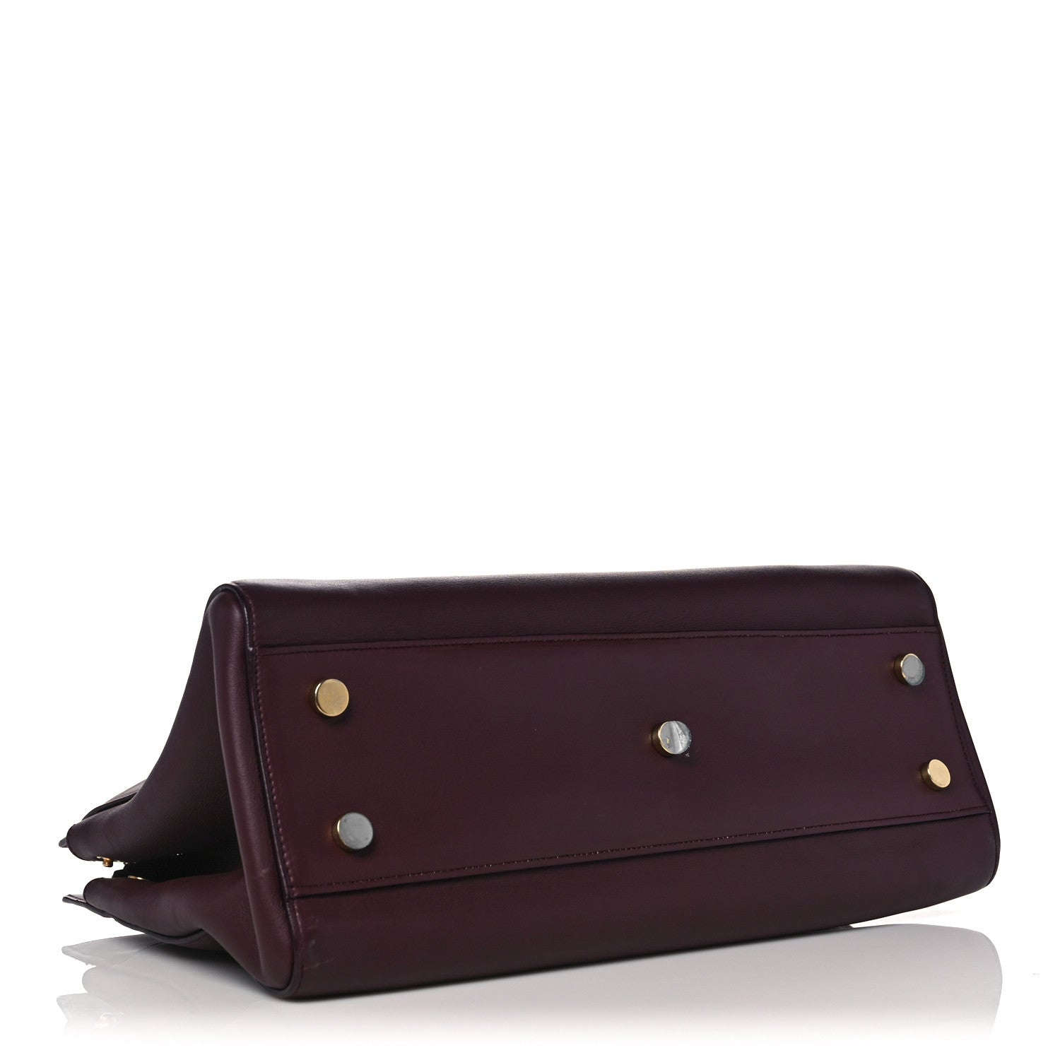 Saint Laurent Calfskin Medium Rive Gauche Cabas Bordeaux 4 of 14