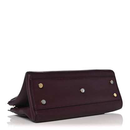 Saint Laurent Calfskin Medium Rive Gauche Cabas Bordeaux 4 of 14