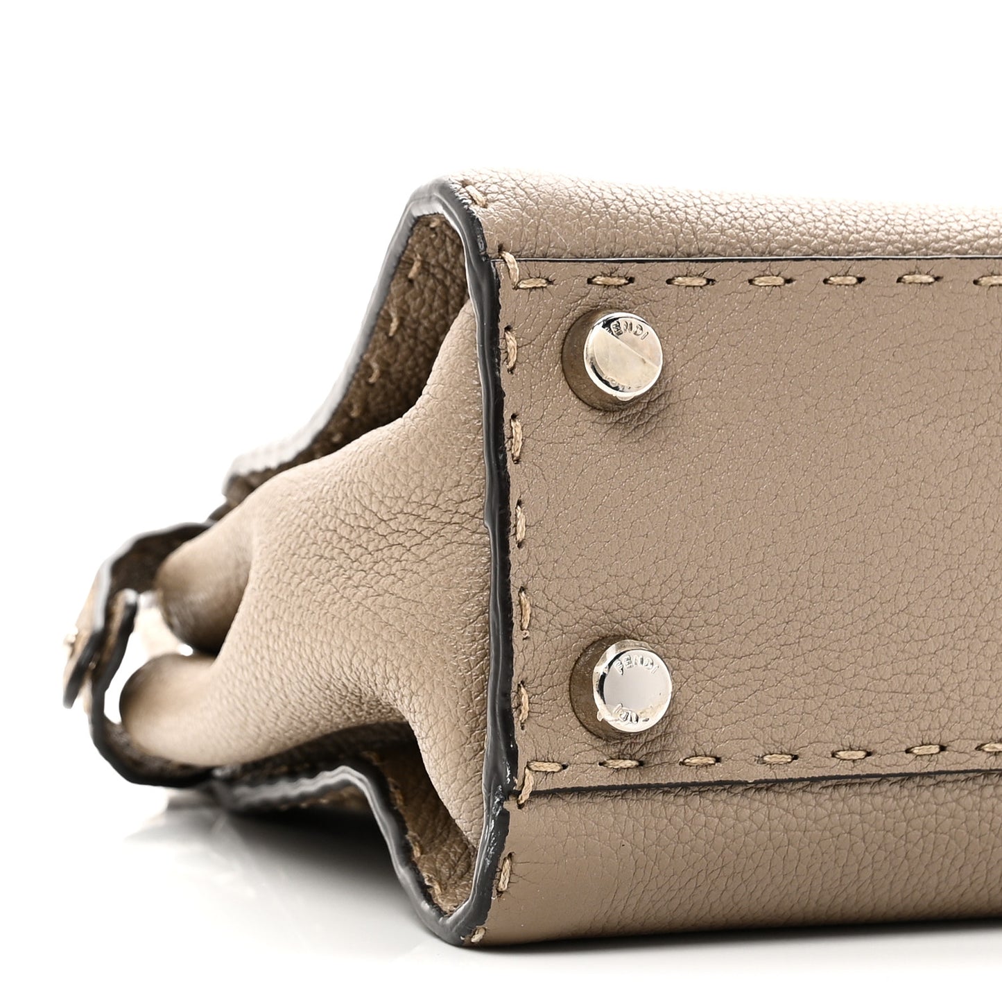 Cuoio Romano Snakeskin Selleria Mini Peekaboo Iconic Satchel Roccia Corda