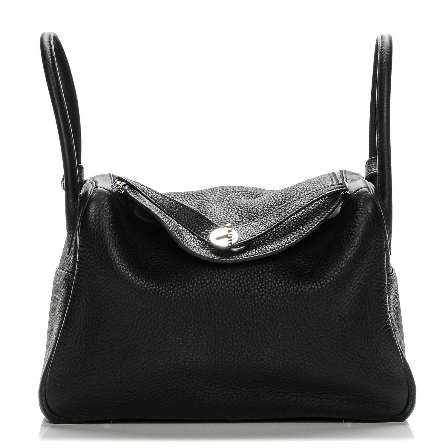 Hermes Taurillon Clemence Lindy 34 Black 1 of 11