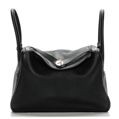 Hermes Taurillon Clemence Lindy 34 Black 1 of 11