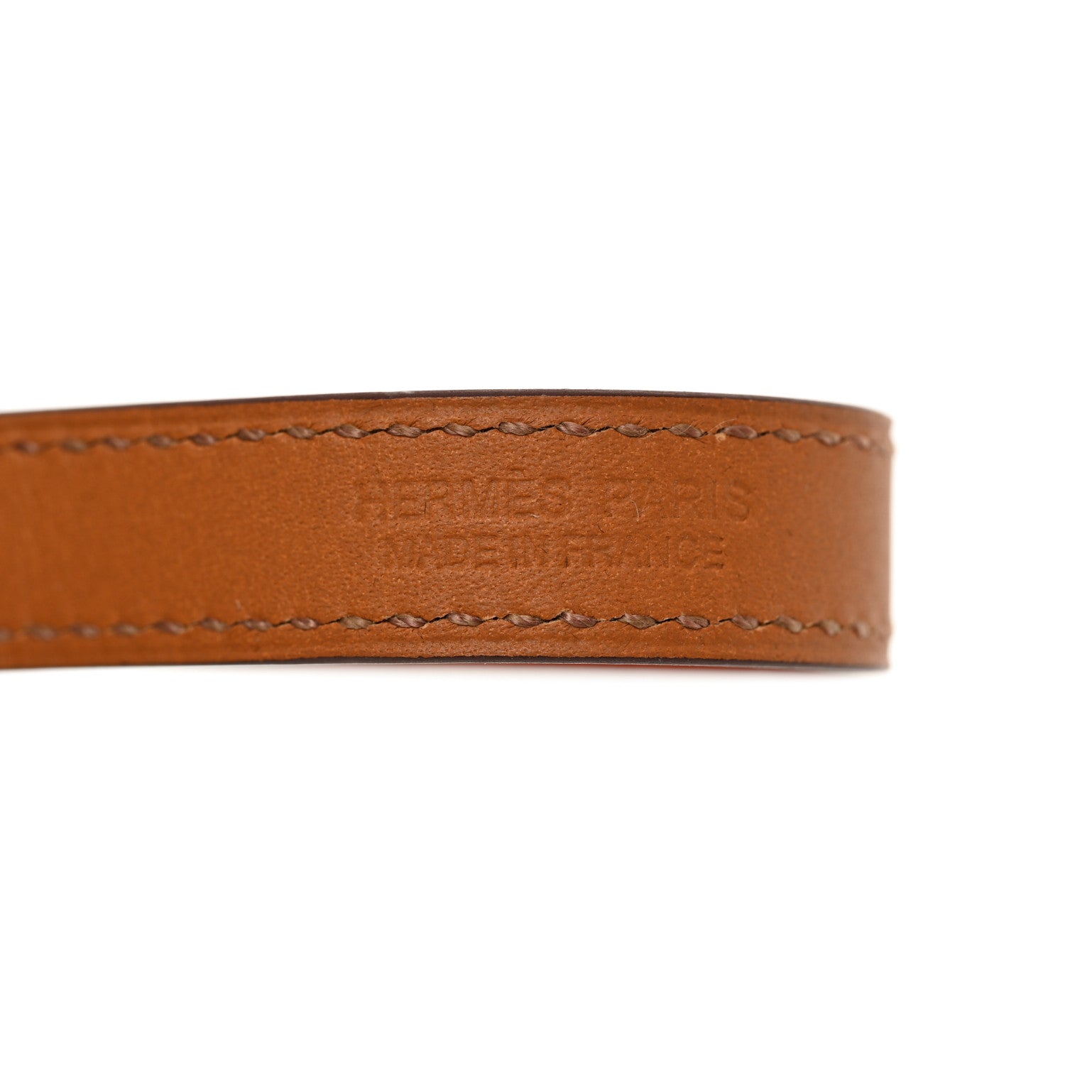 Hermes Epsom Rivale Double Tour Bracelet S Orange 5 of 6