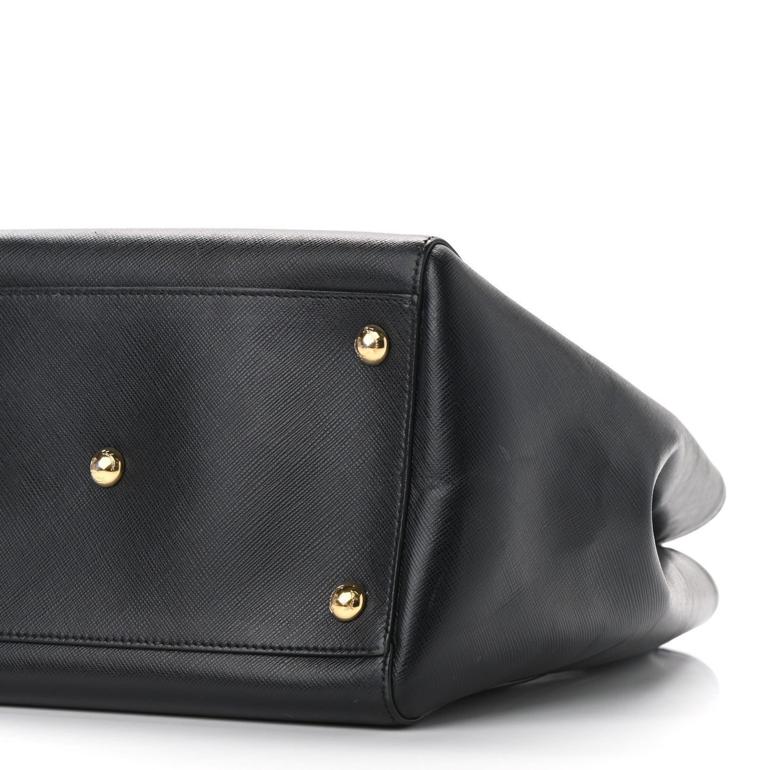 Salvatore Ferragamo Calfskin Vany Bag Black 9 of 10