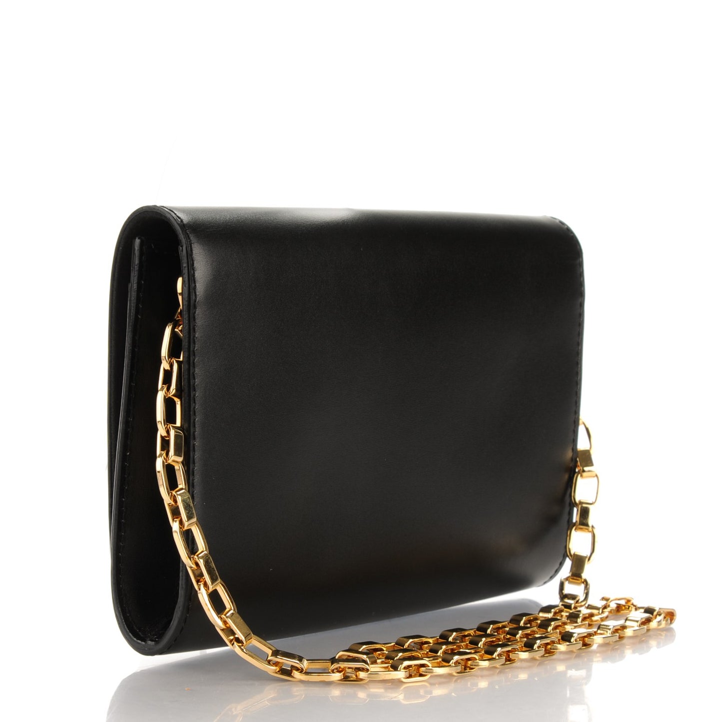 Calfskin Chain Louise GM Black