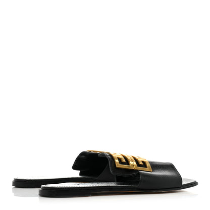 Givenchy Goatskin 4G Flat Sandals 40 Black 4 of 9