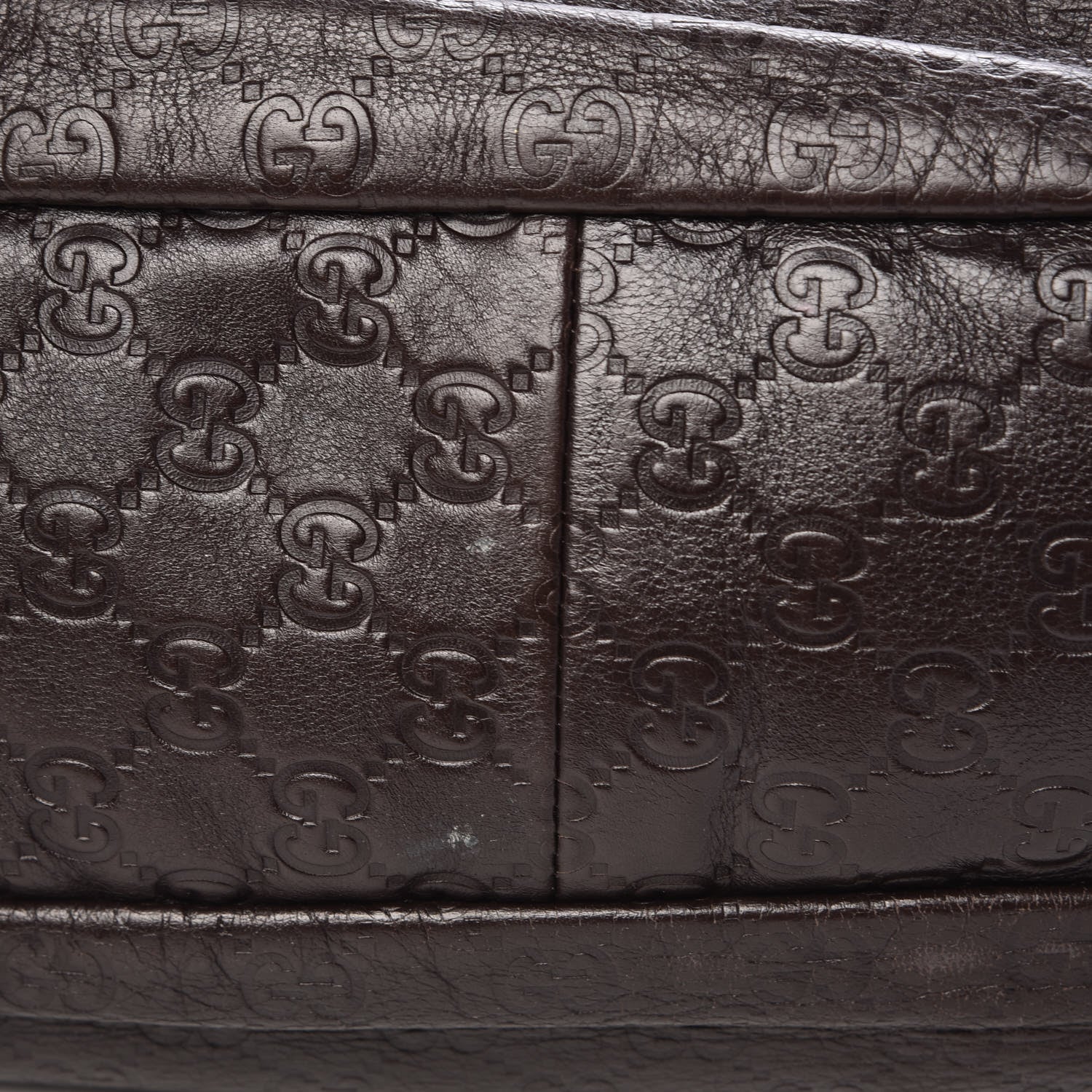 Gucci Guccissima Large New Ladies Web Hobo Dark Brown 14 of 15