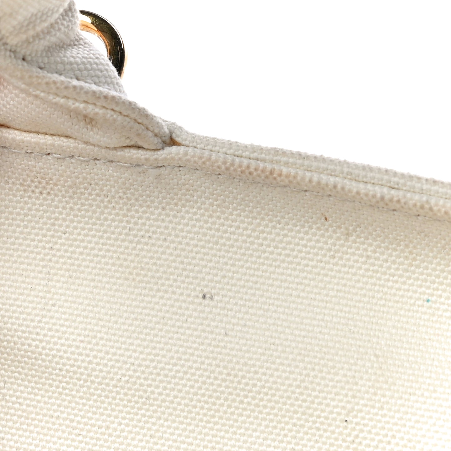 Canvas Wicker Tote White