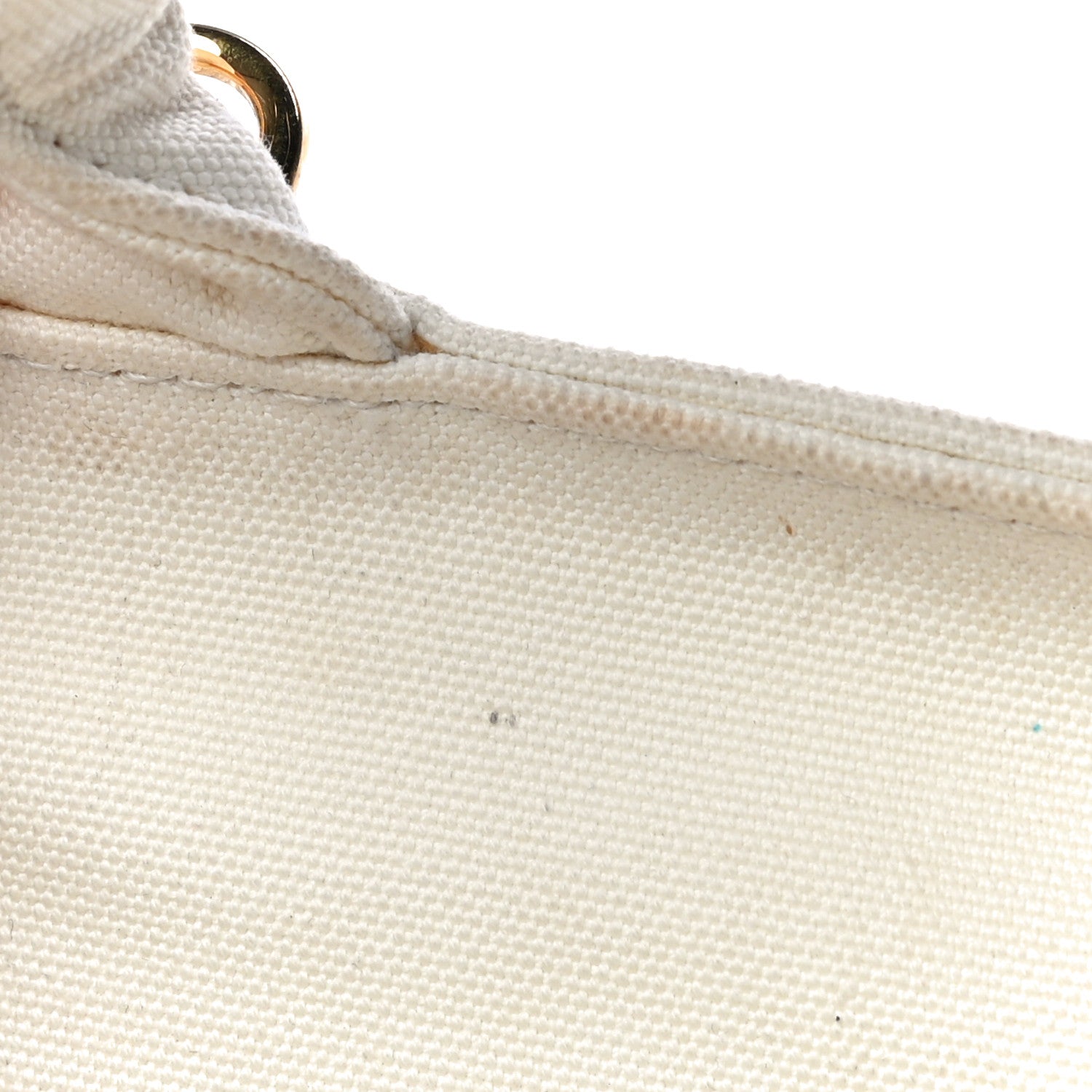 Prada Canvas Wicker Tote White 22 of 23