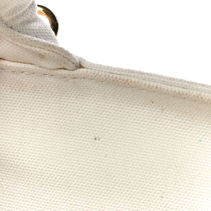Prada Canvas Wicker Tote White 22 of 23
