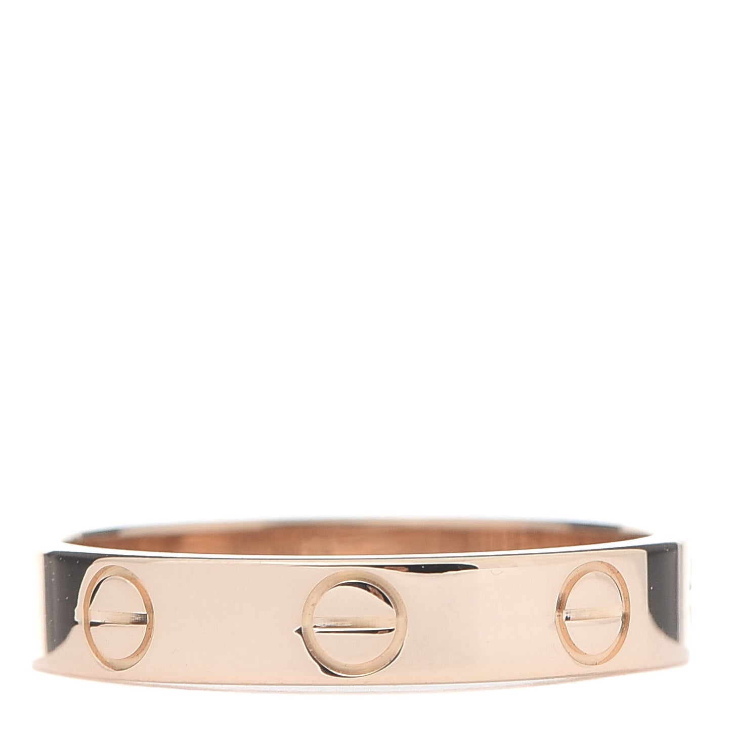 18K Pink Gold 3.5mm LOVE Wedding Band Ring 52 6