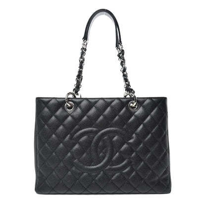 Chanel Caviar Quilted Grand Shopping Tote GST Black 1 of 15
