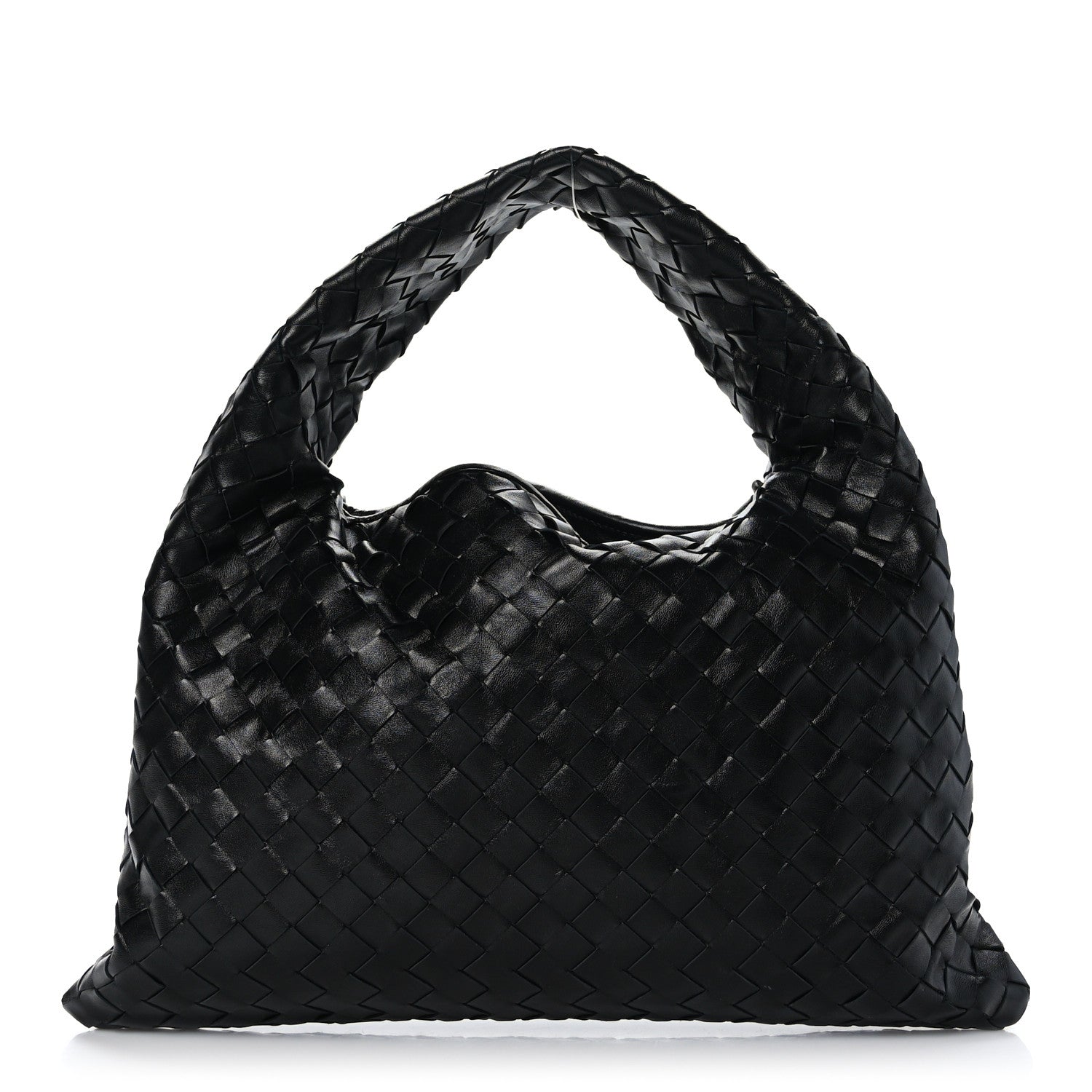Bottega Veneta Calfskin Intrecciato Small Hop Black 1 of 8