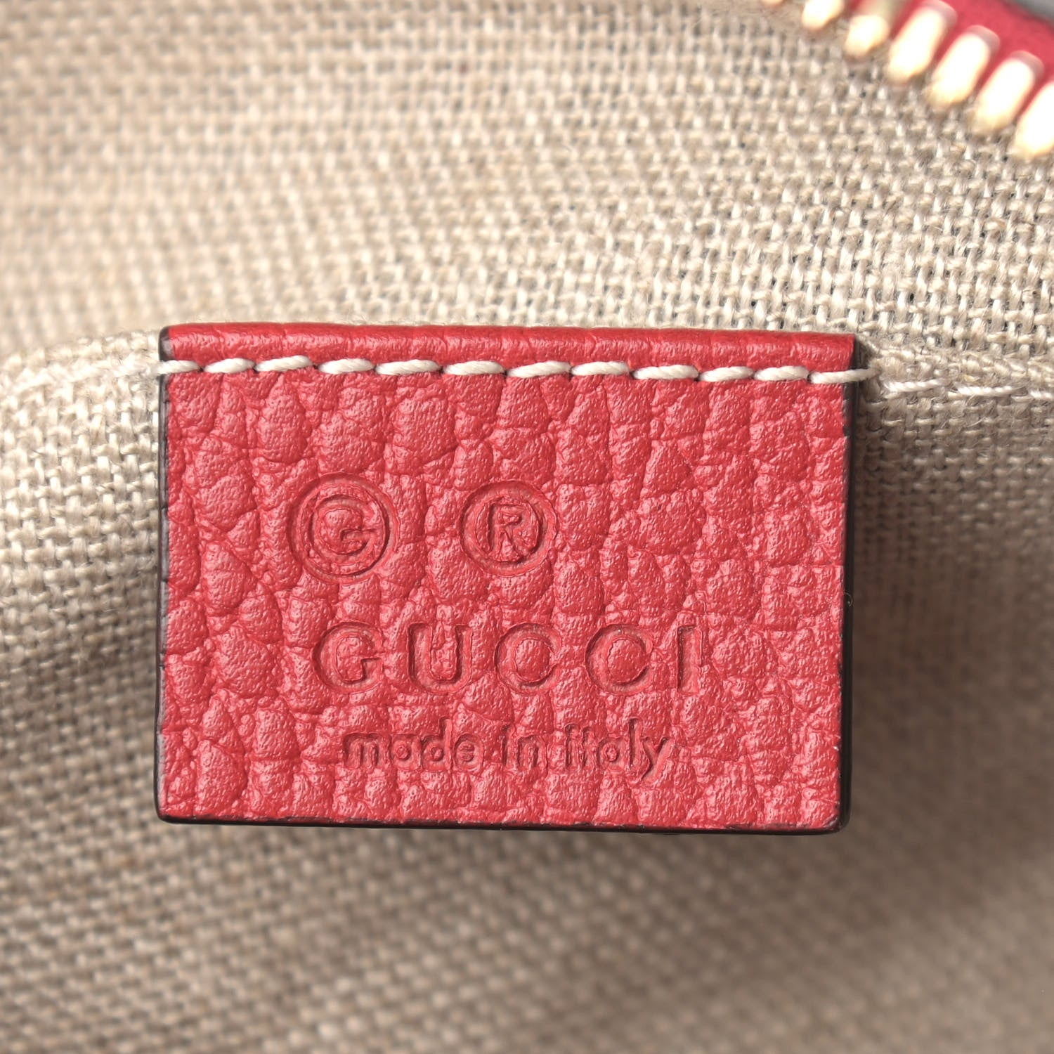 Gucci Monogram Mini Bree Messenger Bag Red 6 of 9