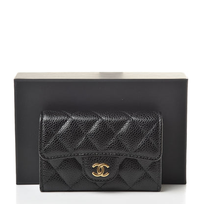 Chanel Caviar Quilted Flap Card Holder Black 9 of 9