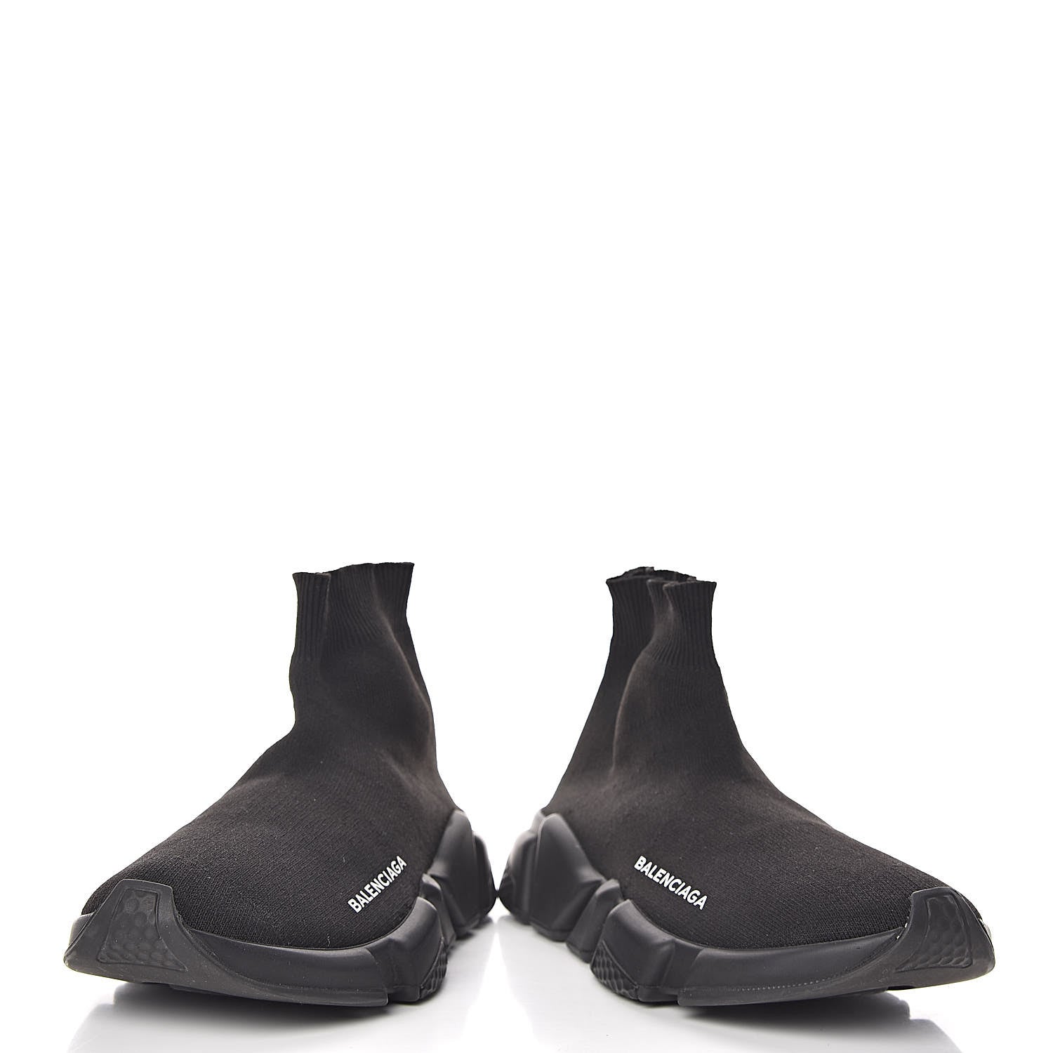 Balenciaga Neoprene Knit Womens Speed Sneakers 37 Black 6 of 11