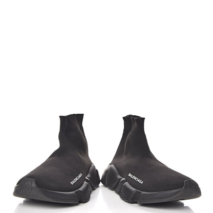 Balenciaga Neoprene Knit Womens Speed Sneakers 37 Black 6 of 11