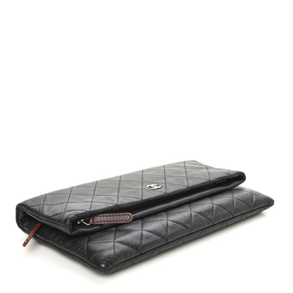 Chanel Lambskin Quilted CC Beauty Clutch Black 4 of 8