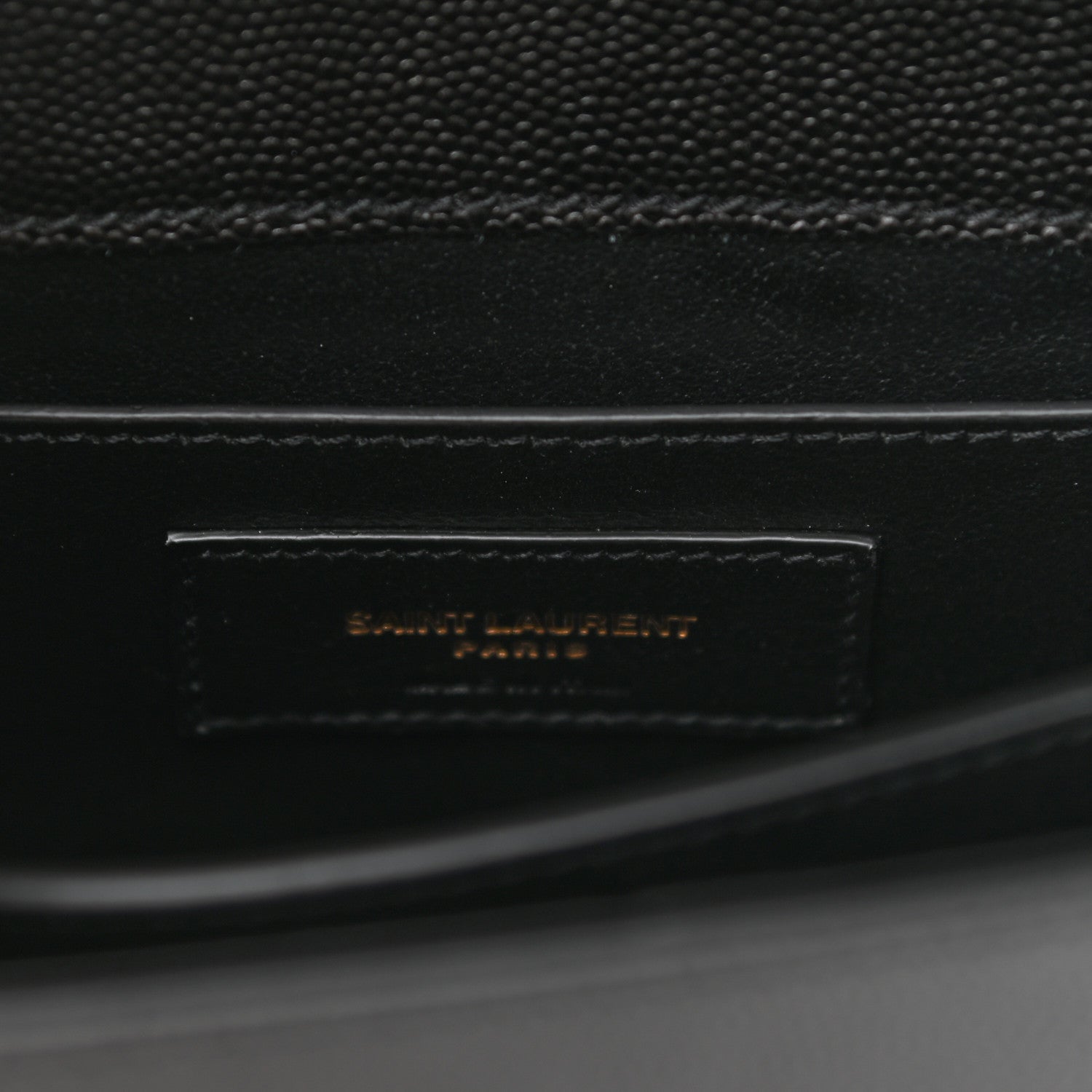 Saint Laurent Grain de Poudre Mini Classic Monogram Cassandra Top Handle Black 6 of 9