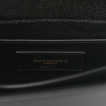 Saint Laurent Grain de Poudre Mini Classic Monogram Cassandra Top Handle Black 6 of 9