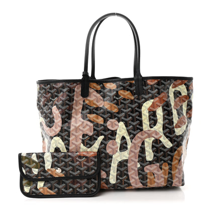 Goyard Goyardine Saint Louis Lettres Camouflage PM Black Pink Multicolor 3 of 12