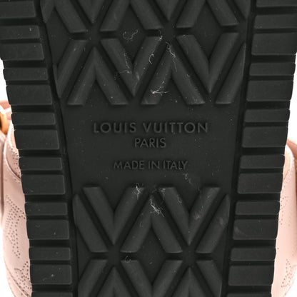 Louis Vuitton Mahina Bom Dia Flat Mule Sandals 38 Light Pink 7 of 9