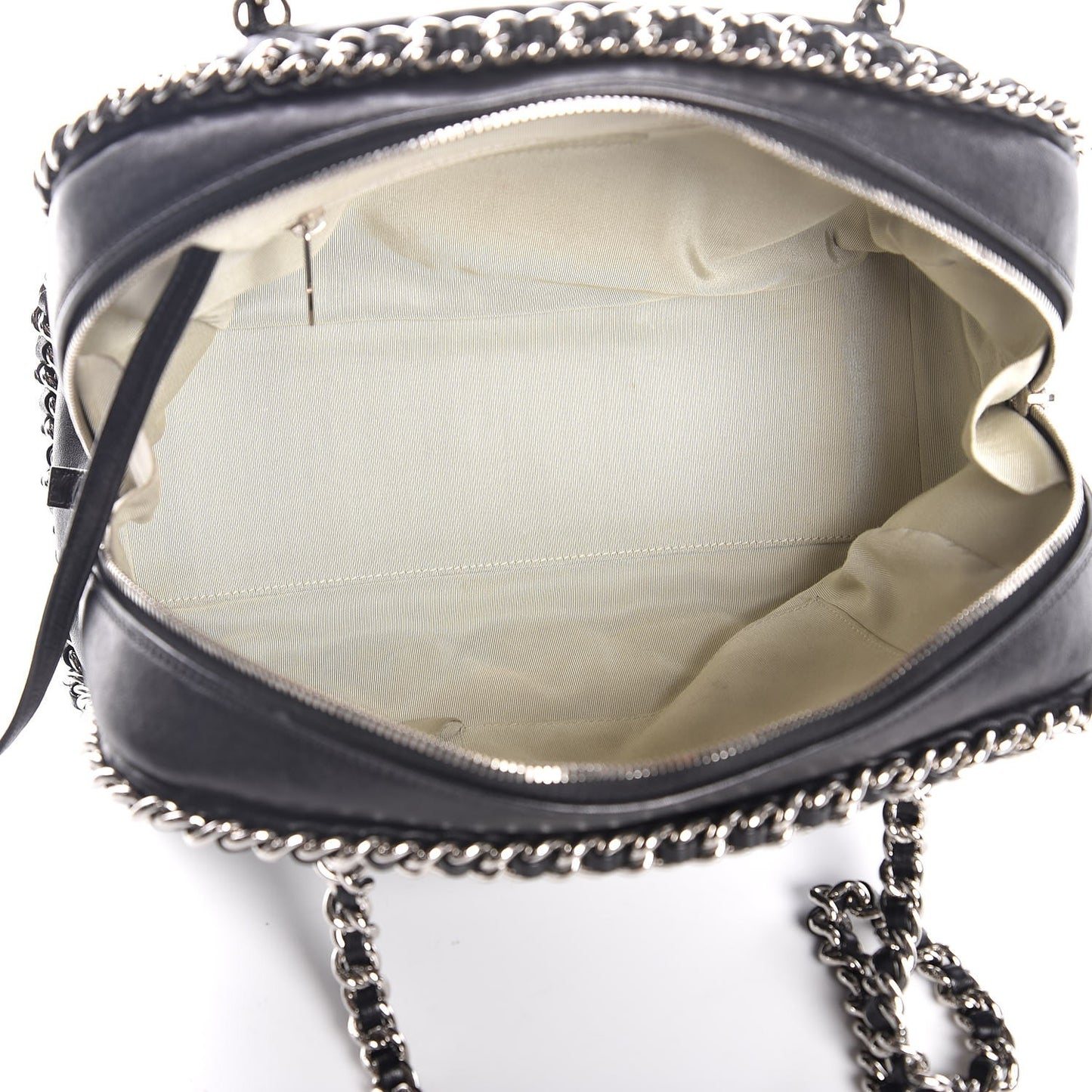 Calfskin Chain Around Bowler Black